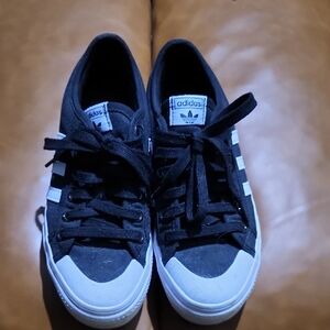 Adidas Black and White Casual Sneakers